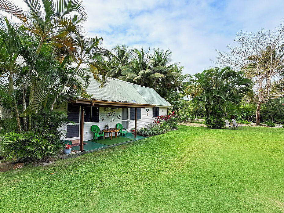 Front view with garden
