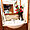 Vanity sink with shower on the right and toilet on the left
