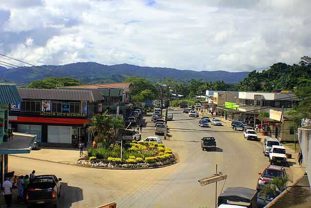 Inside Savusavu town