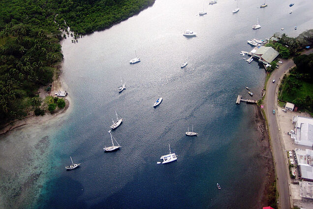 Savusavu bay area and marina