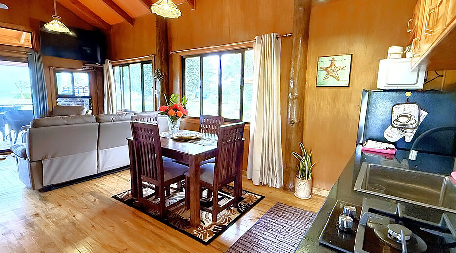 Dining and living area